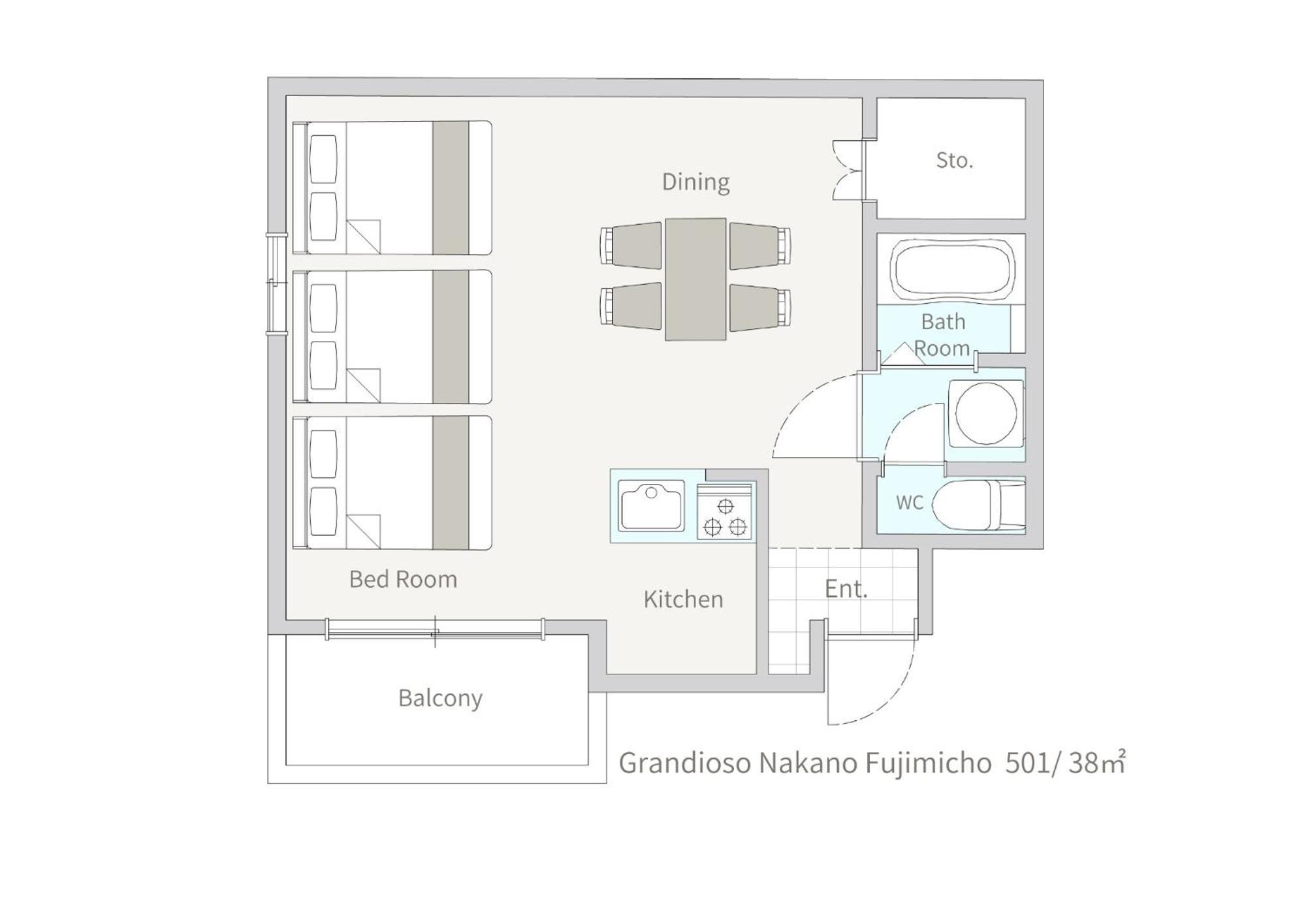 Green House Nakano Fujimicho - Vacation Stay 65983V Tokio Exterior foto